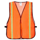 Dazonity High Visibility Reflective Safety Vest , Mesh,Reflective Strips, Fit for Men & Women, Work, Construction